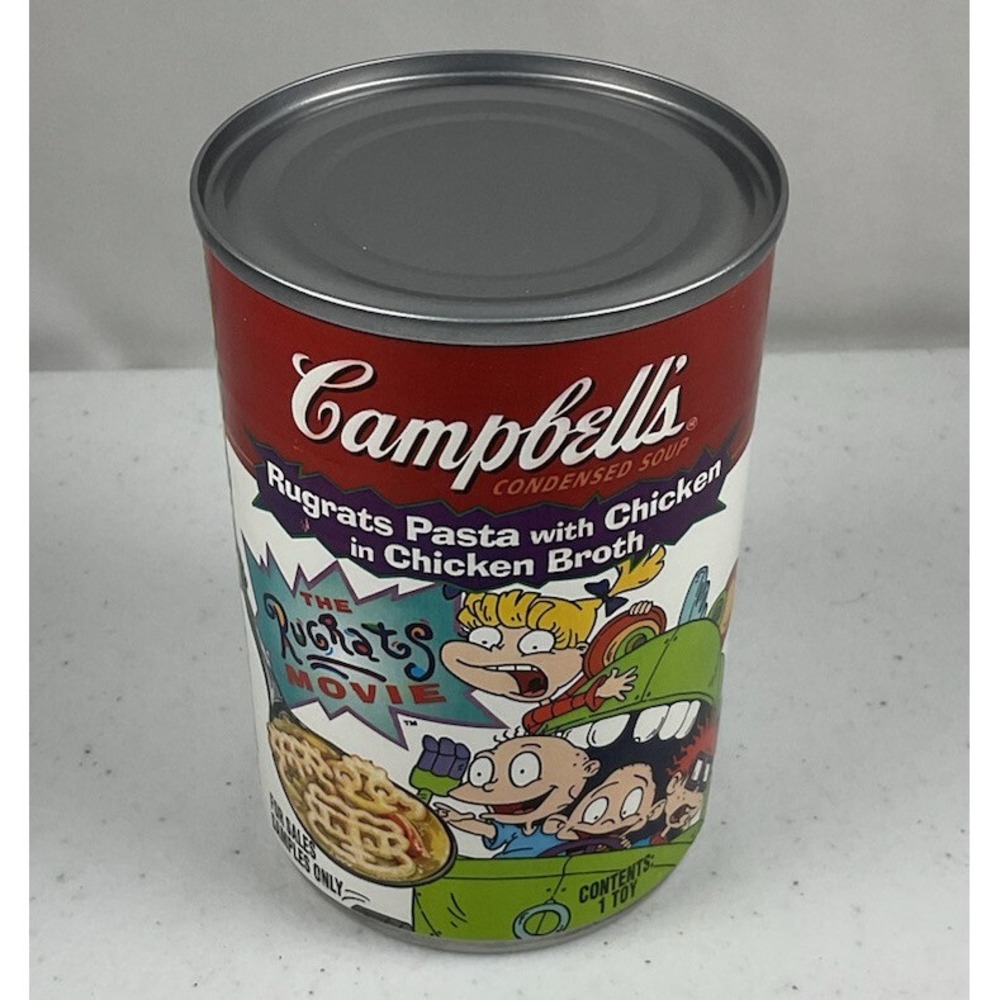 Campbell's Rugrats Soup Promotional Can Contains No Soup Only A Toy Inside Can